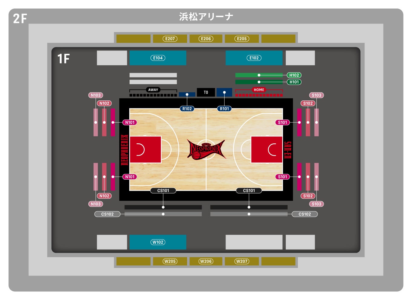 浜松会場　座席図