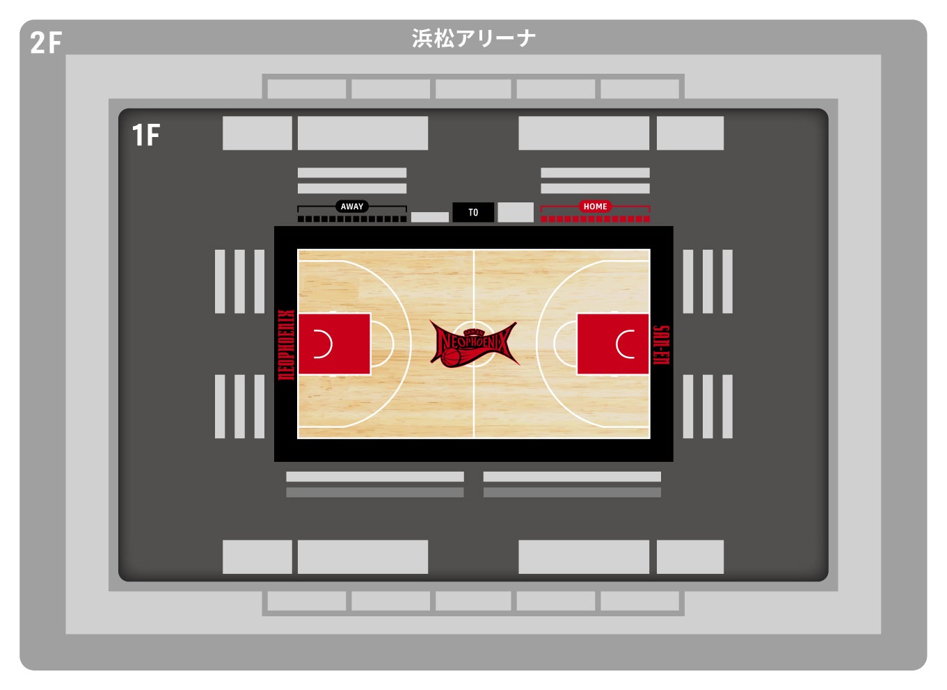 浜松会場 court_side_2nd 座席図
