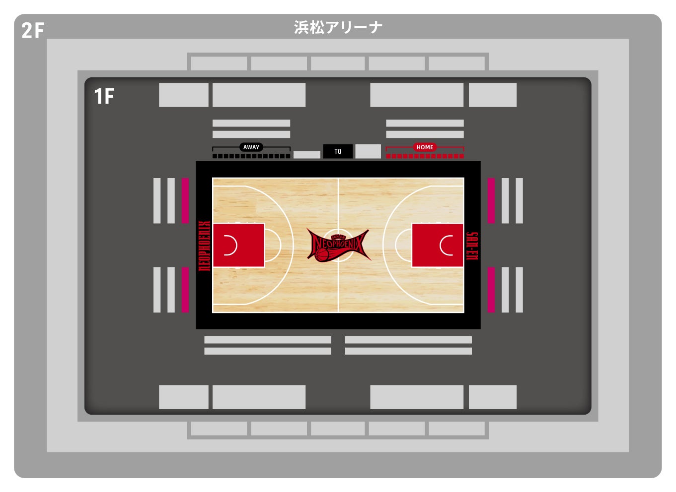 浜松会場 arena_1st 座席図