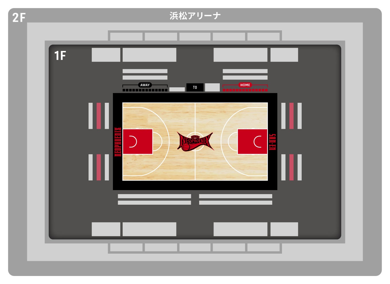 浜松会場 arena_2nd 座席図